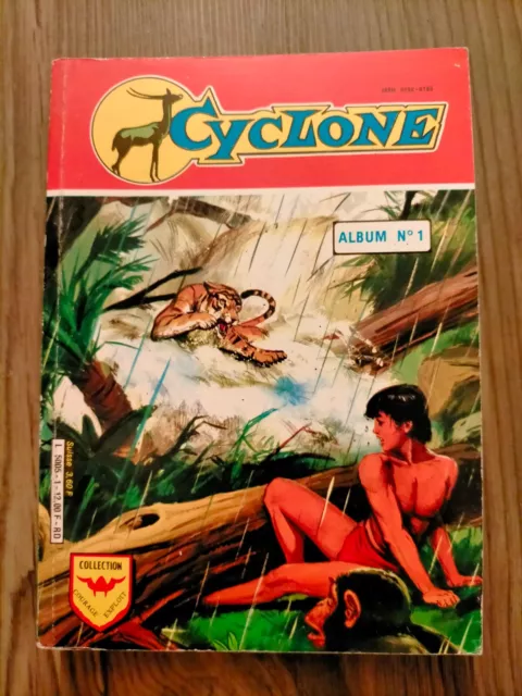 album reliée reliure CYCLONE  n° 1 avec 1.2.3.4 dedans 1984 AREDIT BIEN +