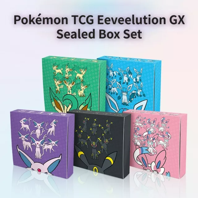 Pokémon TCG Eeveelution GX Sealed Box Set Combo - Sun & Moon