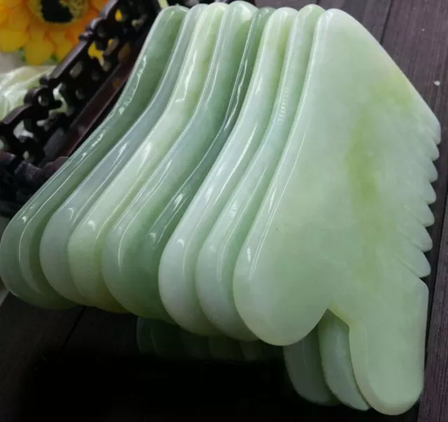 Ancienne planche de jade de massage visage corps SPA pour relaxation et soulagem