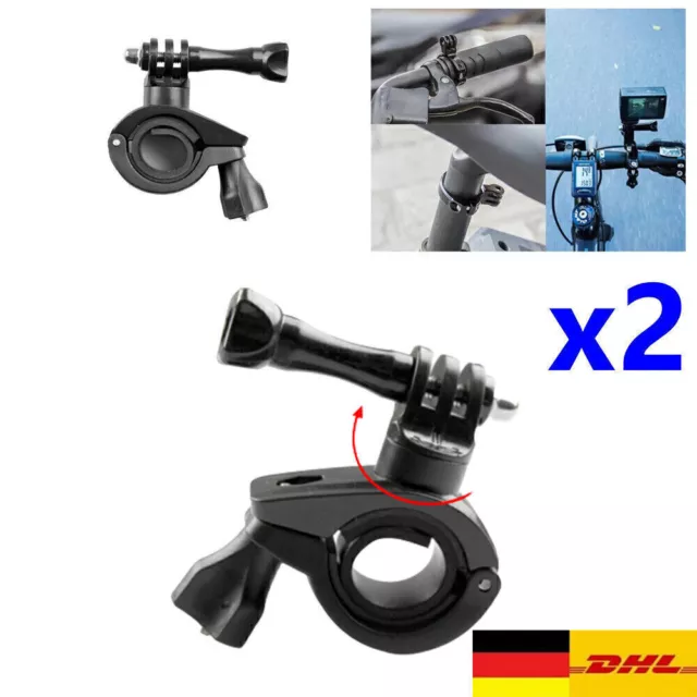 Fahrrad Motorrad Lenkerhalterung Halter Klemmteil für GoPro Hero 1 ~ 7 Kamera