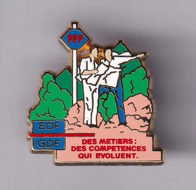 RARE PINS PIN'S .. Entreprise Edf Gdf Plus Pres Plus Pret Services