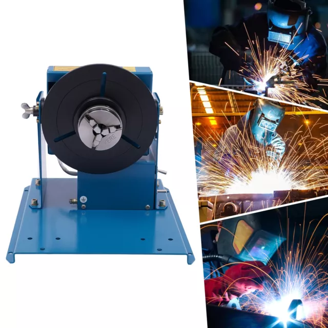 10KG Rotary Welding Positioner Turntable Timing Chuck Foot Switch 2-10r/min