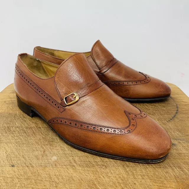 Scarpe Grenson Gallants eleganti in pelle vintage da uomo vintage vintage vintage Wing Tip.