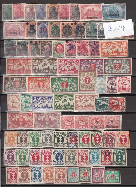 Danzig 1920-1939,kleine sammlung,postfrisch mit Falz/Ungebraucht/gestempeltD3514