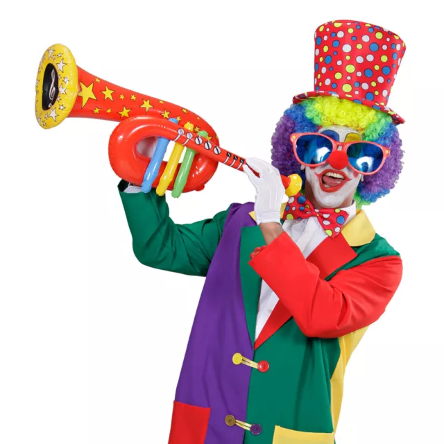 Luft Instrument rot Aufblasbare Tuba Clown Kostüm Accessoire Zirkus Zubehör