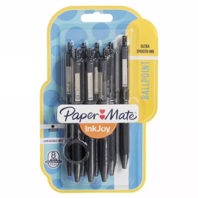 Papermate Inkjoy 100 Ink Ball Point Pens 1.0mm Medium Nib Office