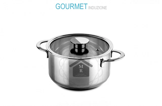 Casseruola Alto Spessore Con Coperchio In Vetro Nickel Free - Steel Pan - OFFICIAL