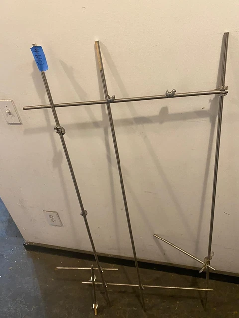 8 Stainless Steel 1/2" Rod Lab Frame/ Lattice Lab Grid - w/13 Clamp /Connectors
