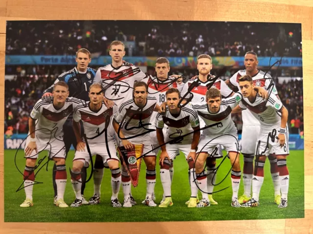 11x Original signiertes 20x30-Foto DFB Deutschland Die Mannschaft 6