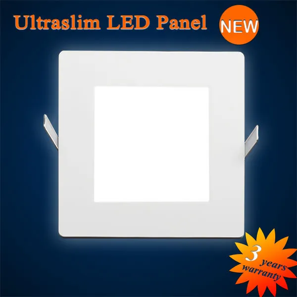 Ultraslim LED Einbau eckige Panel kaltweiß 483LM 9W dimmbar (W) Ø 102mm