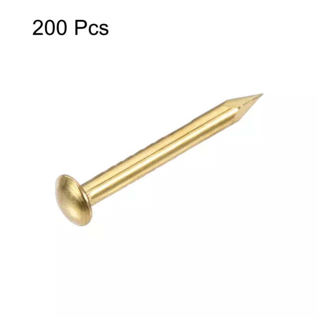 Small Tiny Hardware Brass Nails 1.2mmx12mm(DxL) 200pcs 2