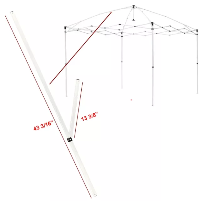 for Ozark Trail Simple Push 10x10 Instant Canopy Upper Peak Truss Bar Part White