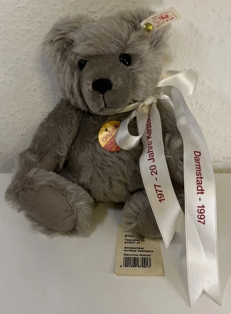 Steiff Teddy Bär Avec Bouton Et Drapeau - Ours En Peluche Collection - Allemagne