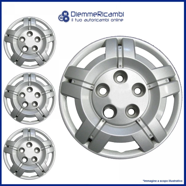 Copricerchi Per Fiat Ducato 2014 - Kit 4 Pezzi, Diametro 15 Pollici, Non Originali - Foto 7