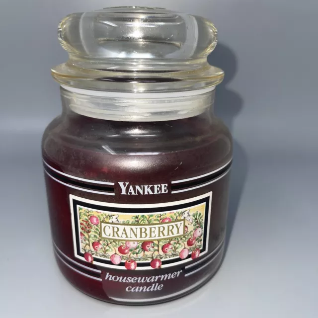 Yankee Candle Cranberry Classic Large Jar Single Wick 14.5 oz RARE