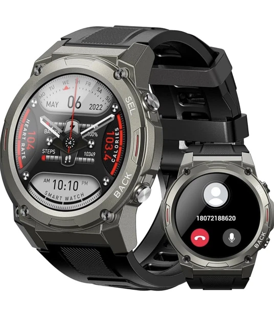 1.43 AMOLED SMARTWATCH Uomo,Orologio Smartwatch Con Chiamata Bluetooth/400Mah/C EUR 101,99