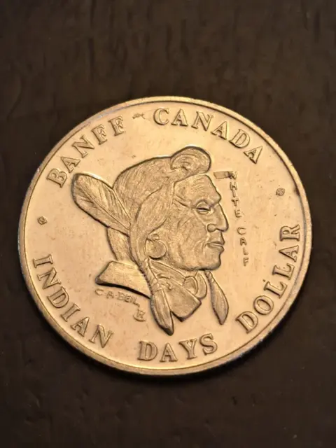 1976 Banff Canada Indian Days Trade Dollar Token  Pb 765