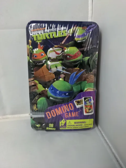 Teenage Mutant Ninja Turtles Domino Game Tin Set  Sealed