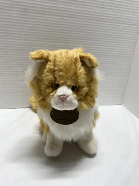 Russ Berrie Yomiko Classics Orange Tabby Cat 8" Realistic Plush Soft Stuffed toy