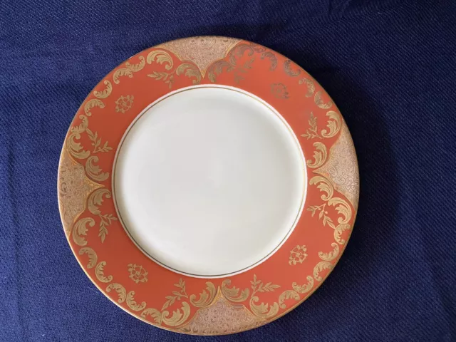 Alka Kunst Bavarian Kronach Orange Gold 7 3/4 In Dessert Salad Plate Marion