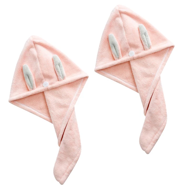 2 Pcs Fast Drying Head Towels Dry Hair Towel Microfiber Body Towels Scarf
