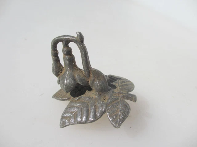 Antique Metal Cloche Handle Lift Flower Art Nouveau Victorian Old