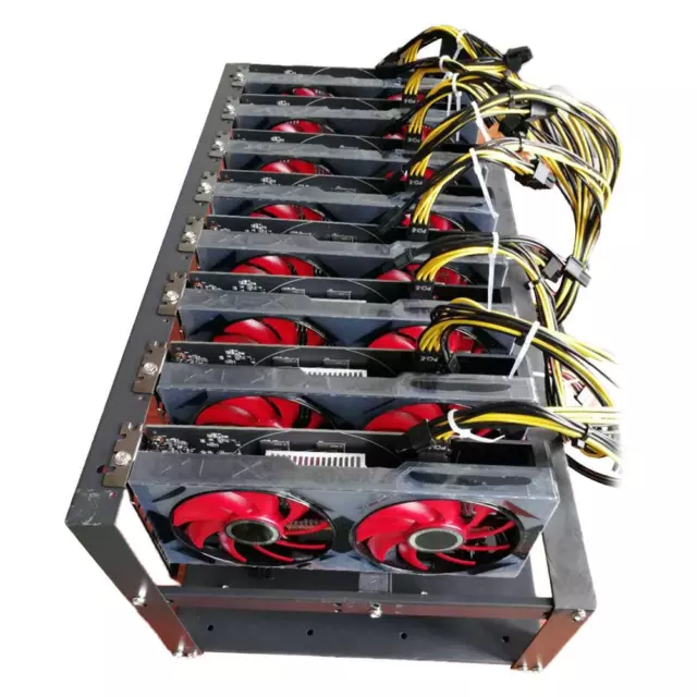 Open Air Miner Mining Frame Rig Case Up To 6-8 GPU SECC Mining Frame BLW