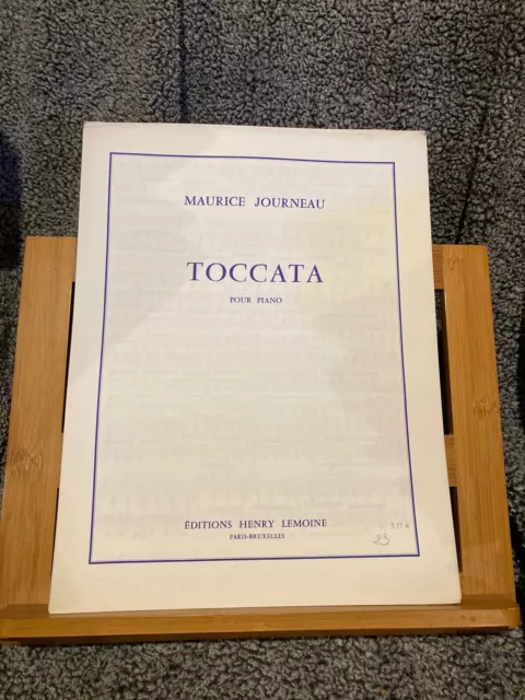 Maurice Journeau Toccata pour piano partition éditions Lemoine