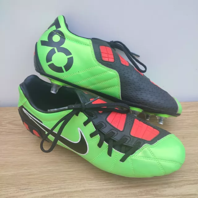 NIKE MENS TOTAL90 Shoot III 3 L FG Boots UK 11 Green Black