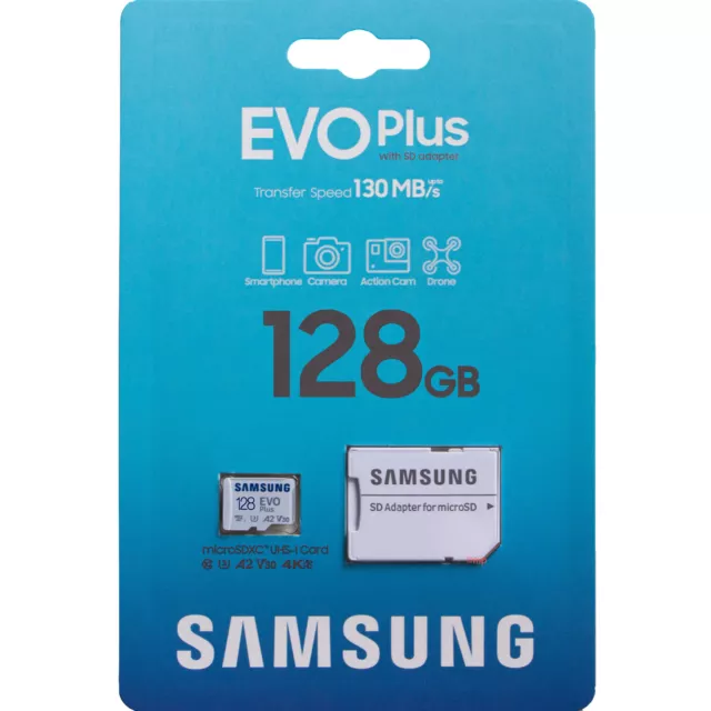 Samsung EVO Plus Micro SD Karte MicroSD Speicherkarte 64GB 128GB 256GB 512GB 3