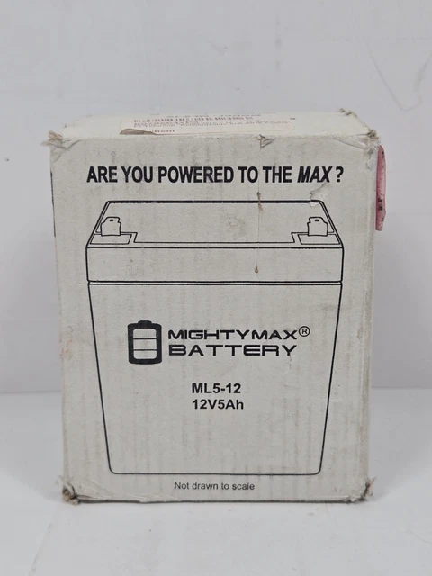 Mighty Max 12V 5AH Sealed Lead Acid Battery - Replacement For LiftMaster 3850 & 3850P Garage Door Opener - View #7