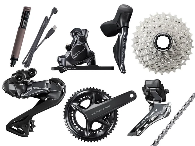 Groupe Shimano Ultegra Di2 R8100 - 2x12 Vitesses - Disques Compris - Neuf