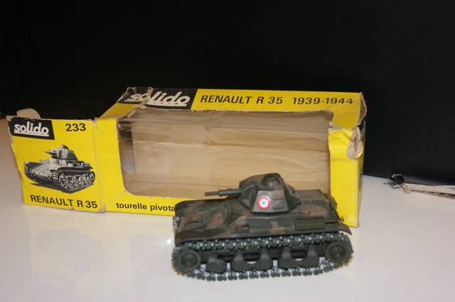 Solido Militaires Char Renault R35 Ref 233