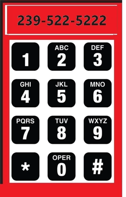 Sw Florida 1-239-522-5222 Vanity Phone Number!