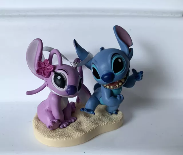 Disney Stitch & Angel Christmas Tree Decoration, From Lilo & Stitch.