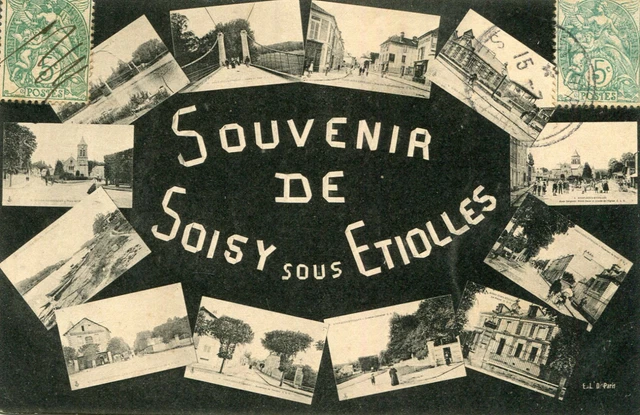 SOISY SOUS ETIOLLES LOT de 2 Cartes 2