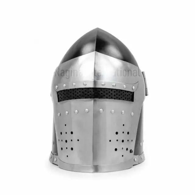 Medieval Armour Barbuta Helmet ~Hand Forged ~ sca~jousting~Larp~knight~helmet