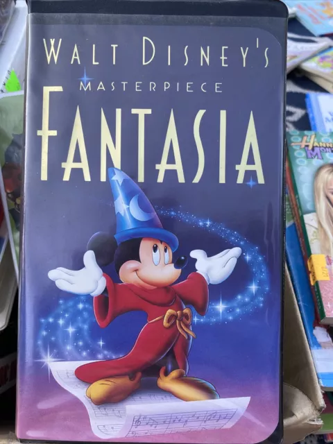Original Walt Disney's Masterpiece FANTASIA Rare VHS 1991 with original inserts!