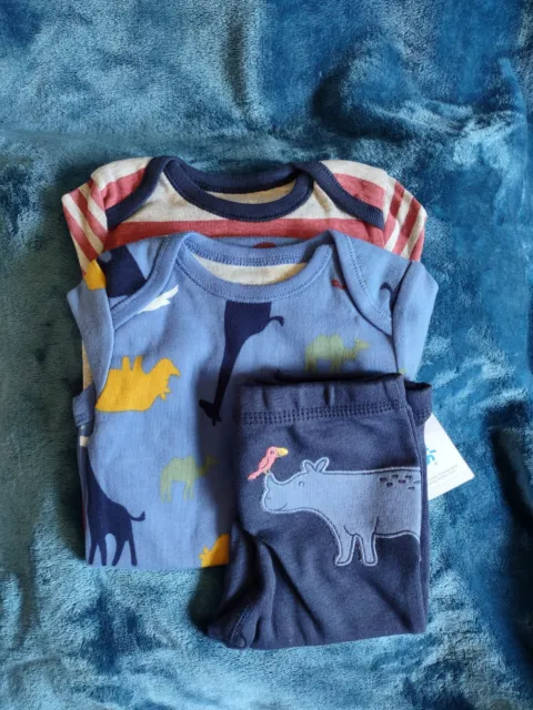 Carter's Baby Boy 3-Piece Long Sleeve  Zoo Animals Set Size 6 Months New