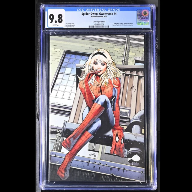 Spider-Gwen: Gwenverse #4 - Gren Land Virgin Edition Marvel 2022 Cgc 9.8 Nm/M