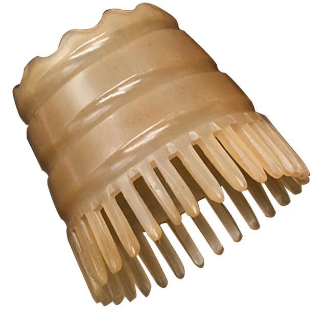 Champú cuerno peine masaje peine limpio cepillo de cabello redondo peine de belleza cabezal de ducha