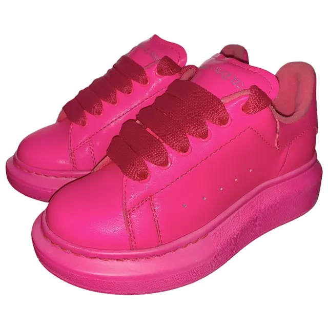 Alexander Mcqueen Women Oversized Sneaker in Neon Pink