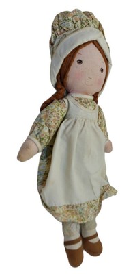 Vintage Heather Rag Doll 16" Holly Hobbie's Friend Knickerbocker plush stuffed