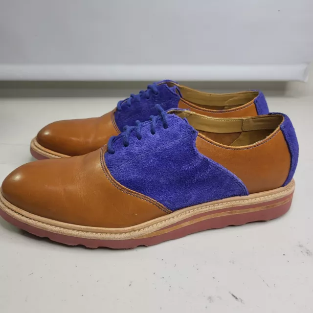 COLE HAAN SHOES Christy Wedge Sole Oxford Size 7 M Leather & Suede ...
