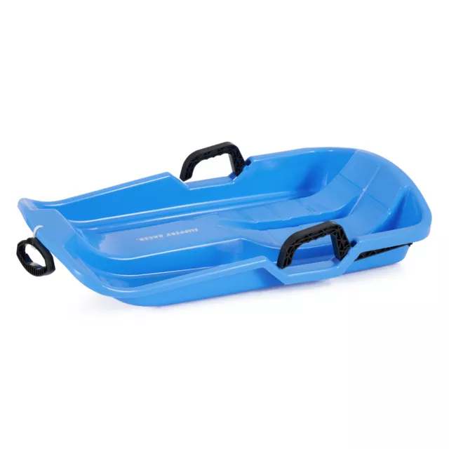 Slippery Racer Downhill Thunder Kids Plastic Toboggan Snow Sled, Blue (Used)