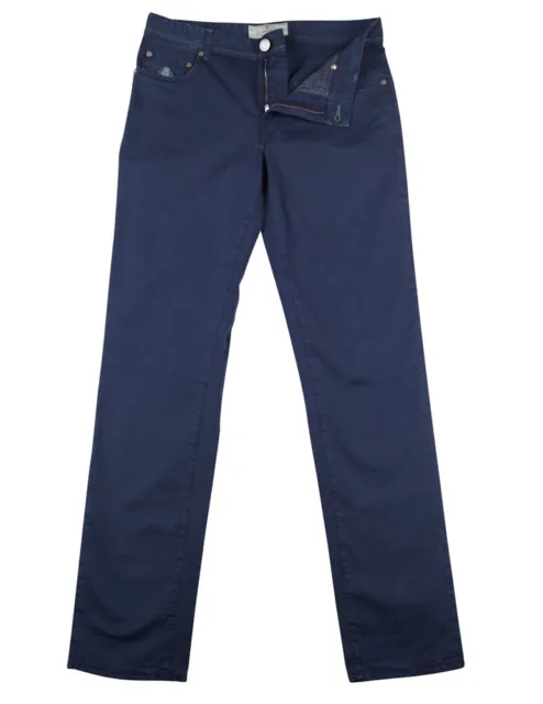 Luigi Borrelli Blu Navy Solido Jeans - Extra Slim - 32/48 - (D1)