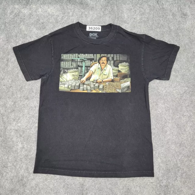 DGK Pablo-Escobar T-Shirt Medium Black Graphic Tee