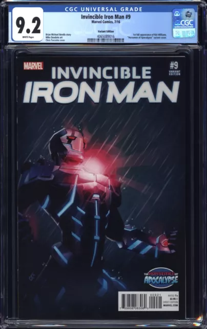 Invincible Iron Man #9 CGC 9.2 - HOA Turcette Variant - 1st Full Riri Williams