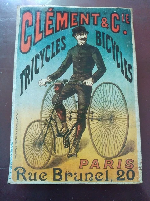 Ancienne Plaque de Vélo Cycles FLYOS PARIS