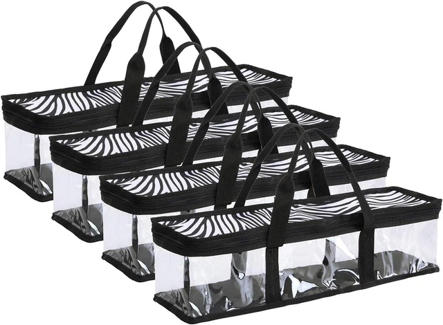 Set of 4 CD Storage Bags Hold up to 192 CD's (48 Each Bag) with Handles